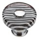 Atlas 3224-CH Zebra Glass Round Knob, Size- 1-1/2", Polished Chrome