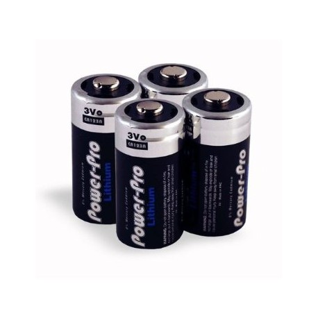 Dakota Alert CR123A 4PK 3V Batteries