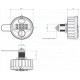 Lockey MC-728 Mechanical Combination Cabinet Lock