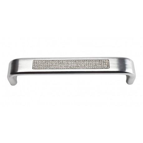 Atlas 3199-MC Crystal Inset Arch Cabinet Pull, Matte Chrome, 5-1/16" CTC