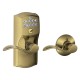 Schlage FE575 CAM 619 ACC KA CAM ACC Camelot Keypad Entry Lock w/ Accent Lever & Auto-Lock