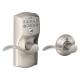 Schlage FE575 CAM 716 ACC KD CAM ACC Camelot Keypad Entry Lock w/ Accent Lever & Auto-Lock