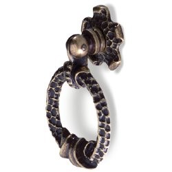 SIRO 497-59 Evangeline Antique Brass Large Ring PULL