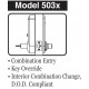Kaba 5055CWK744 Mechanical Pushbutton Lock