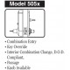 Kaba 5055CWK744 Mechanical Pushbutton Lock