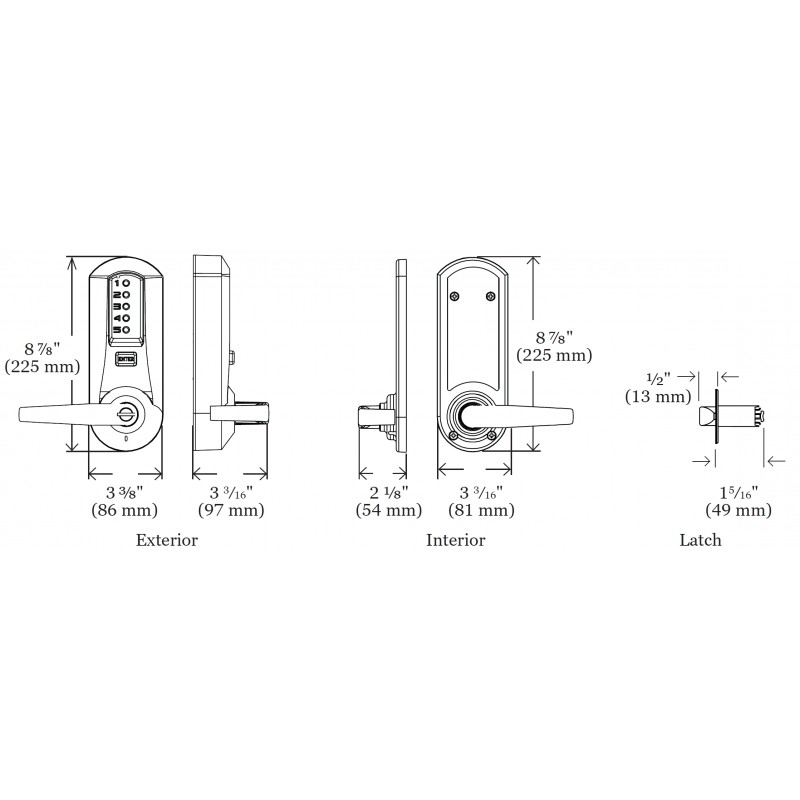 KABA Simplex 5000 Series Mechanical Pushbutton Lock