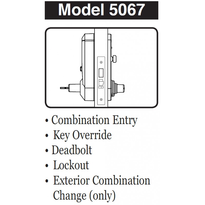 KABA Simplex 5000 Series Mechanical Pushbutton Lock