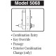 Kaba 5025XSWK744 Mechanical Pushbutton Lock