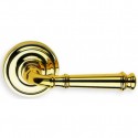 Omnia 904/45 Traditional Solid Brass Lever w/1-3/4" (45mm) dia. rose
