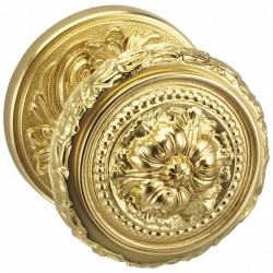 Omnia 260-00 Floral Knob With Beaded Rose