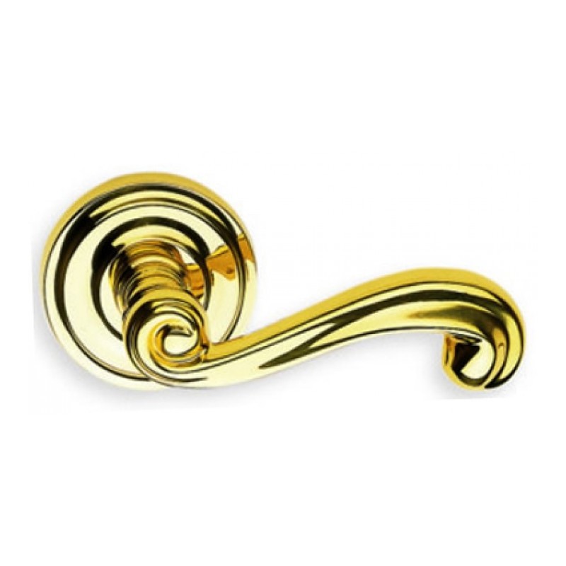 Omnia 55 Interior Traditional Lever Latchset - Solid Brass