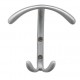Ives 506613 Plymouth Curved Double Coat Hook, Surface Mount