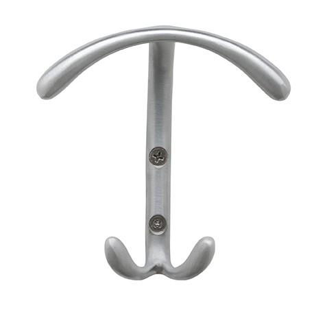 Ives 506 Plymouth Curved Double Coat Hook, Surface Mount