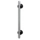 Ives 8848-12613 Latitude Decorative Straight Pull w/ Black Stand Offs, 1" Diameter