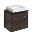 American Imaginations AI-730 Plywood-Melamine Vanity Set In Dawn Grey