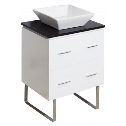 American Imaginations AI-731 Plywood-Melamine Vanity Set In Dawn Grey