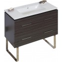 American Imaginations AI-735 Plywood-Melamine Vanity Set In Dawn Grey