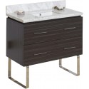 American Imaginations AI-736 Plywood-Melamine Vanity Set In Dawn Grey