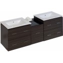 American Imaginations AI-742 Plywood-Melamine Vanity Set In Dawn Grey