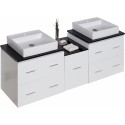 American Imaginations AI-745 Plywood-Veneer Vanity Set In White