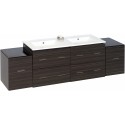 American Imaginations AI-749 Plywood-Melamine Vanity Set In Dawn Grey