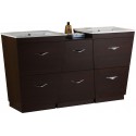 American Imaginations AI-1220 Plywood-Melamine Vanity Set In Wenge