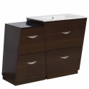 American Imaginations AI-1269 Plywood-Melamine Vanity Set In Wenge