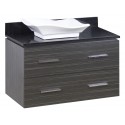 American Imaginations AI-1488 Plywood-Melamine Vanity Set In Dawn Grey