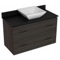 American Imaginations AI-1489 Plywood-Melamine Vanity Set In Dawn Grey