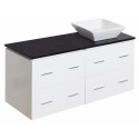 American Imaginations AI-1529 Plywood-Veneer Vanity Set In White