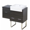 American Imaginations AI-1570 Plywood-Melamine Vanity Set In Dawn Grey