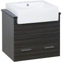 American Imaginations AI-1588 Plywood-Melamine Vanity Set In Dawn Grey