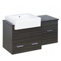 American Imaginations AI-1594 Plywood-Melamine Vanity Set In Dawn Grey