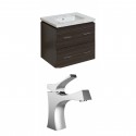 American Imaginations AI-8357 Plywood-Melamine Vanity Set In Dawn Grey With Single Hole CUPC Faucet