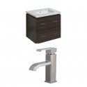 American Imaginations AI-8362 Plywood-Melamine Vanity Set In Dawn Grey With Single Hole CUPC Faucet