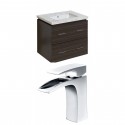 American Imaginations AI-8368 Plywood-Melamine Vanity Set In Dawn Grey With Single Hole CUPC Faucet
