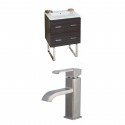 American Imaginations AI-8376 Plywood-Melamine Vanity Set In Dawn Grey With Single Hole CUPC Faucet