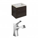 American Imaginations AI-8378 Plywood-Melamine Vanity Set In Dawn Grey With Single Hole CUPC Faucet