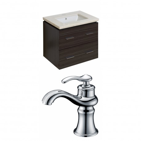 American Imaginations AI-8379 Plywood-Melamine Vanity Set In Dawn Grey With Single Hole CUPC Faucet