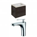 American Imaginations AI-8380 Plywood-Melamine Vanity Set In Dawn Grey With Single Hole CUPC Faucet