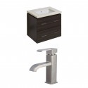 American Imaginations AI-8383 Plywood-Melamine Vanity Set In Dawn Grey With Single Hole CUPC Faucet
