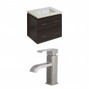 American Imaginations AI-8390 Plywood-Melamine Vanity Set In Dawn Grey With Single Hole CUPC Faucet