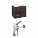 American Imaginations AI-8392 Plywood-Melamine Vanity Set In Dawn Grey With Single Hole CUPC Faucet