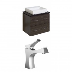 American Imaginations AI-8399 Plywood-Melamine Vanity Set In Dawn Grey With Single Hole CUPC Faucet