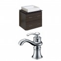 American Imaginations AI-8400 Plywood-Melamine Vanity Set In Dawn Grey With Single Hole CUPC Faucet
