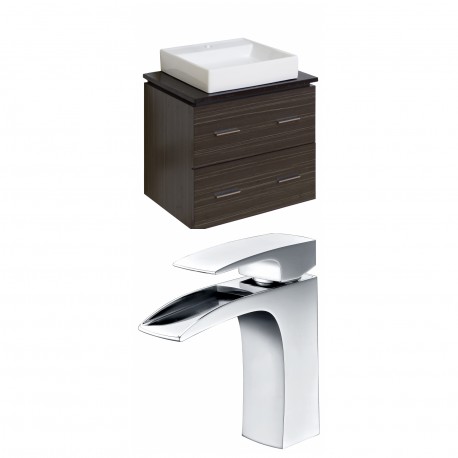 American Imaginations AI-8403 Plywood-Melamine Vanity Set In Dawn Grey With Single Hole CUPC Faucet