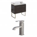 American Imaginations AI-8446 Plywood-Melamine Vanity Set In Dawn Grey With Single Hole CUPC Faucet