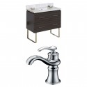 American Imaginations AI-8449 Plywood-Melamine Vanity Set In Dawn Grey With Single Hole CUPC Faucet