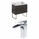 American Imaginations AI-8452 Plywood-Melamine Vanity Set In Dawn Grey With Single Hole CUPC Faucet