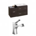 American Imaginations AI-8455 Plywood-Melamine Vanity Set In Dawn Grey With Single Hole CUPC Faucet